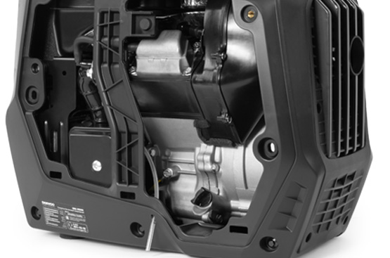 Профессиональный двигатель DAEWOO series 100, объемом 79 см3 специально разработан для инверторных генераторов. Он отличается высокой надежностью и увеличенным моторным ресурсом, более низким уровнем шума и вибрации.